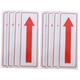 PartyKindom 8 Pcs Arrow Sign Metal Signs Directions Sign Direction Signs Arrow Indication Signs Left and Right Signs Direction Indication Signs Reflective Sign Aluminum Alloy Anti-uv