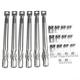 6Pcs Stainless Steel Burner Set, Universal Gas Grill Burner Stainless Steel Burner Tube Compatible with Most Gas Grills, 35 to 42cm Adjustable, BBQ Replacement Part