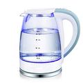 Electric Glass Kettle 1.8 Liter 1850W Illuminated Use Borosilicate Glass Cordless Auto Power Off Stainless Steel Quick Boil Tea Jug Kettle,Orange (Orange) Full moon vision