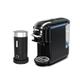 5 in 1 Multiple Capsule Coffee Machine, Hot/Cold Milk Capsule ESE Pod Ground Coffee Cafeteria Coffee Machines (Color : H2B M1A BK, Size : EU)