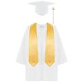 Blandoom Childrens Graduation Gown and Cap Set for Kid With 2024 Tassel Gifts 2024 Preschool Nursery Ceremony Costume Sets With 2024 Kindergarten Shiny Graduation Gown Children's Academic Dressing