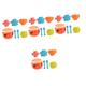 ifundom 4 Sets Clap Drum Toys for Children’s Toys Musical Instruments Childrens Toys Child Drum Kid Drums Snare Sticks Drum Toy Drum Multifunction Plastic Red
