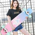 -Skateboard Complete Skateboard Pro Beginners Skateboard Double Kick Concave 9 Layer Maple Longboard Deck Four-wheeled Scooter Adult Tricks Skateboard