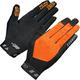 GripGrab Unisex's Vertical InsideGrip Long Finger Professional MTB Gloves Un-Padded Anti-Slip Off-Road Cycling Black, Orange Hi-Vis, X-Large