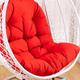 AAOCLO Hanging Egg Chair Cushions Thick Hanging Hammock Chair Cushion Four Seasons Garden Chair Pads Hanging Basket Patio Furniture Cushions For Indoor Garden Offices Patio(Color:red)