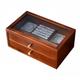 GJLRS Jewelry Box, Women's Large Drawer Jewelry Box See-Through Cover, Double-Layer Wooden Jewelry Box, Watch Ring Necklace Earring Storage Box Jewelry Storage Box, Mother's Day Gift (12 * 7.5 * 5in)