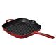 Denby 193048875 Cast Iron Griddle Pan, Pomegranate, 25 cm