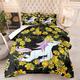 Coverless Duvet Single Unicorn Black Yellow Coverless Duvet Single Microfiber Quilted Bedspreads All Seasons Bedspread Breathable Comforter Soft Quilted Throw+2 Pillowcases(50x75cm) 173x218cm