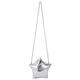 JQWSVE Acrylic Evening Purse Silver Metallic Clutch Star Balloon Crossbody Bag Star Shaped Novelty Purse for Women, Silver