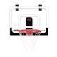 Indoor Mini Basketball Hoop Backboard Ceiling Basketball Hoop with Suction Cup Foldable Basketball Hoop for Adults