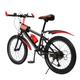 LEEAMHOME 20" Mountain Bike Adults Bicycle 7 Speed MTB Bike Kids Bike for Girls & Boys Outdoor Kids Bicycle Mountain Bike for Men and Women, Load Capacity 85kg (Red)| UK Stock