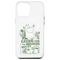 Hülle für iPhone 15 Plus Mumin-Gartenleben, Natur-Szene, grüner Druck