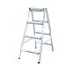 Step Stool Stepladders, Home Aluminum Alloy Folding Steps Ladder Portable Folding Anti-Slip Multifunction 4 Step Ladder/45.5X74.5X95.5Cm