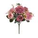 RWRAPS Artificial flowers 1Pc Artificial Peony Hydrangea Fake Flower Wedding Bouquet Home Office Decor (Color : Red) (Dark Pink)