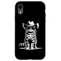 Hülle für iPhone XR Katze Cowboy Cowgirl Country Western Männer Frauen Kinder Lustige Katze