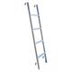 Bunk Bed Ladder Muli-ti Color Bunk Bed Ladder with Hooks, 116cm/130cm/140cm/150cm/Loft Bed Bunk Ladder with Metal Frame for Motorhome Motorhome Attic Stairs (Color: Silver, Size