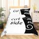 ROOMLOOV Couple down duvet cover, black and white themed bedding set of 3 pieces, suitable for personalized decoration of couple bedrooms,king size duvet cover sets