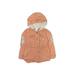 Little Lass Denim Jacket: Orange Jackets & Outerwear - Kids Girl's Size 6