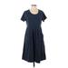 North Style Casual Dress - DropWaist: Blue Dresses - Women's Size Small