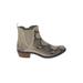 Lucky Brand Ankle Boots: Gray Snake Print Shoes - Women's Size 11