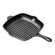 WBDHEHHD Nonstick Cast Iron Grill Pan,Kitchen Square Cast Iron Skillet Grilling Pan,for Electric Stovetop, Induction Wok