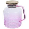Glass Water Pitcher with Lid: Water Carafe Iced Tea Pitcher Milk Pitcher Hot Drink Water Kettle Beverage Serveware for Hot Cold Beverages