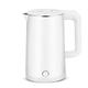 Electric Stainless Kettle 1500W, 2.3L Capacity Kettle with Fast Boil Time, Reusable Filter for Fresher Water& Heat Resistant Handle (Color : White, Size : 23.5cmx16.5cm) (White 23.5cmx16.5cm Full moon