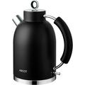 ASCOT Electric Kettle, Stainless Steel Electric Tea Kettle Gifts for Men/Women/Family 1.5L 2200W Tea Heater & Hot Water Boiler, Auto Shut-Off Boil-Dry Protection (Black)