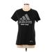 Adidas Active T-Shirt: Black Activewear - Women's Size Large