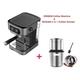 20 Bar 1200W Espresso Coffee Machine Instant Preheat Coffee Maker with Milk Frother Cafetera Cappuccino Hot Water Steam Coffee Machines (Color : CM6868 N BCG300, Size : EU)