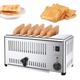 6 Slice Bread Toaster, Toast Machine with Extra Wide Slots and Removable Crumb Tray, 5 Browning Levels and 3240W Heating Evenly Fast, Stainless-Steel Housing, for Bread, Bagels, Sandwiches