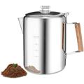 MAKIVI Coffee Maker Stove Coffee Maker Coffee Maker Campfire Stainless Steel Coffee Maker Outdoor Camping Home 12 Cups