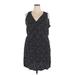 Old Navy Casual Dress - Wrap: Black Polka Dots Dresses - Women's Size 2X-Large