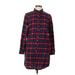 Tommy Hilfiger Casual Dress: Red Plaid Dresses - Women's Size Large