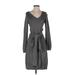 Ann Taylor Casual Dress: Gray Dresses - Women's Size X-Small