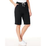 Blair Women's Knit Drawstring Sport Shorts - Black - PS - Petite