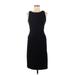 Athleta Casual Dress - Bodycon Crew Neck Sleeveless: Black Solid Dresses - Women's Size Medium