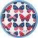 Creative Converting Dolly Parton Patriotic Butterflies Dessert Plates, 24 ct | Wayfair DTC369449PLT