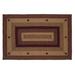 4' x 6' Indoor Area Rug - IHF Home Decor Star Wine Rug 72.0 x 48.0 x 1.0 in brown/red | Wayfair BR-195 46R