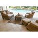 Bayou Breeze Milena 5 Piece Rattan Sofa Seating Group Synthetic Wicker/Wood/All - Weather Wicker/Wicker/Rattan in Brown | Outdoor Furniture | Wayfair