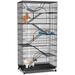 Tucker Murphy Pet™ Emke 72"H Cat Cage Crate w/ Hammock, Cat Playpen Enclosure, Cat House Metal | 72 H x 22 W in | Wayfair