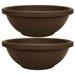 Winston Porter Sehjal Pot Planter Plastic in Brown | 7 H x 20 W x 20 D in | Wayfair 61A6DE39EFD7434B964BFE673A407B7A