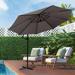 Latitude Run® Neaven 108" Cantilever Umbrella w/ Crank Lift Counter Weights Included | 103 H x 108 W x 108 D in | Wayfair