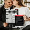 1 Stück das Liebesspiel Scratch Off Poster Spiel schwarzes Papier für Paare Valentinstag Geschenke