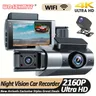 Auto DVR 3 Objektiv WiFi 4k Dash Cam für Autos Kamera für Fahrzeug 3 Zoll Rekorder Rückfahr kamera
