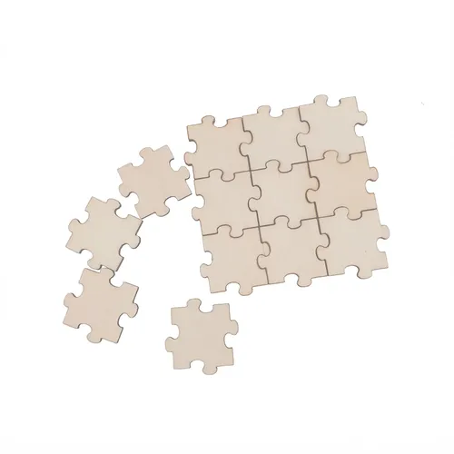 50 stücke Blank Holz Puzzle Unfinished Holz Blank Puzzles Stück DIY Leere Puzzle für Hochzeit