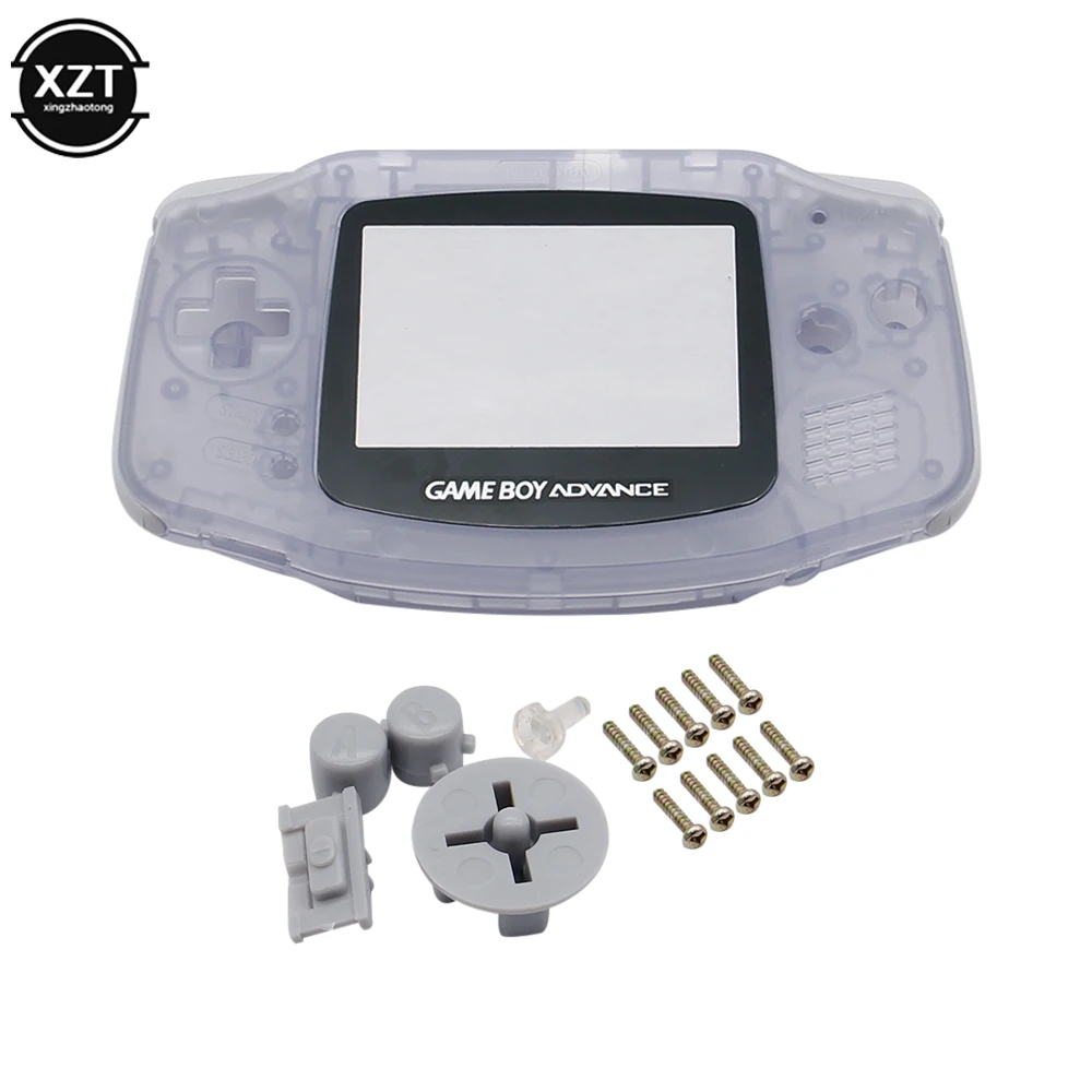 Neues komplettes Ersatzgehäuse-Set für Nintendo Game Boy Advance GBA, transparent blau Image