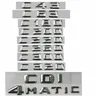4matic CDI cromato lettera Logo adatto per Mercedes Benz A B C GLK classe CLA C63 C43 C55 C180 C200