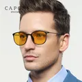 CAPONI – lunettes de soleil photochromiques en titane pour hommes monture TR Vintage verres