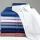 Chemise blanche élastique à manches longues pour hommes costume d'affaires chemise en fibre de